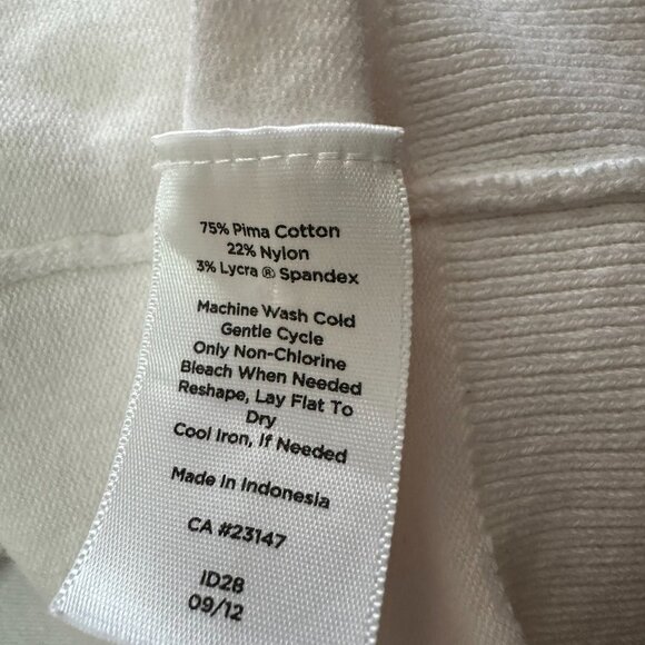 Talbot's white, button front long sleeved sweater, size 2X - Picture 7 of 11